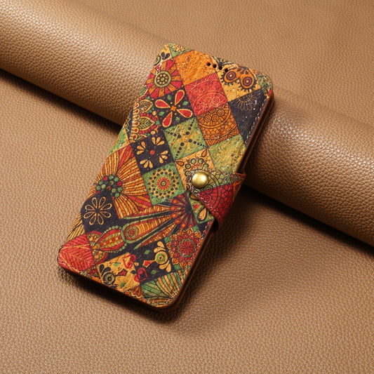 Vintage Floral seasons Leather Wallet Case – Boho Chic Protection for iPhone Case