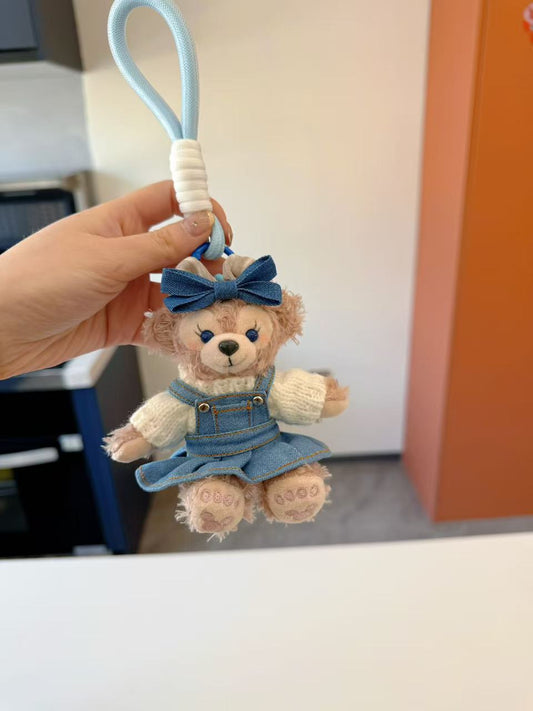 Limited Edition Sherry May Plush Keychain - Luxe Teddy Bear Bag Charm for Designer Handbags
