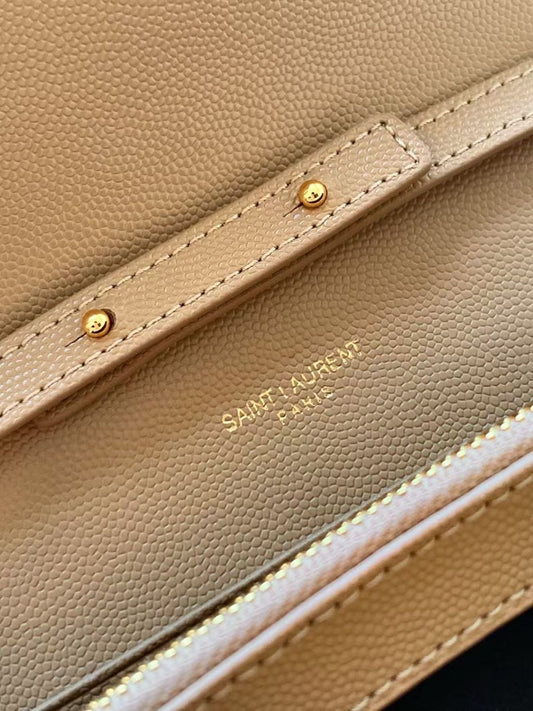 YL- Envelope Chain Wallet In Lambskin