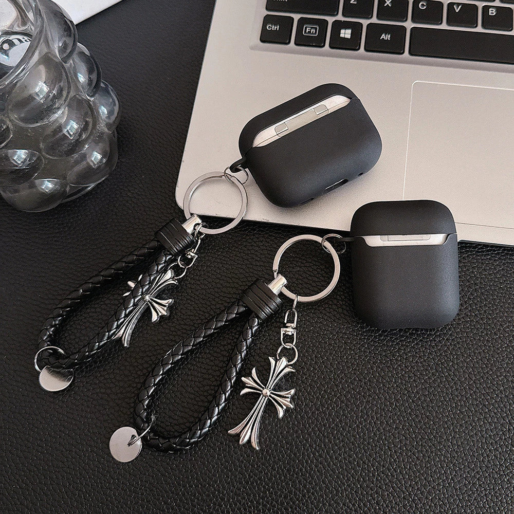 Gothic Cross AirPods Case with Charm