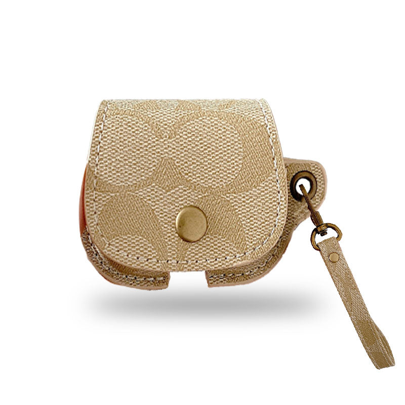 Leather Coach AirPods 3rd Generation Case Black-CC231215