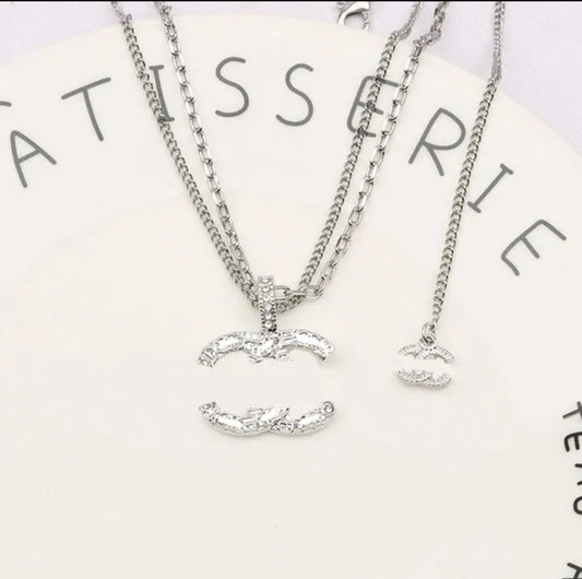 Designer Letter CC Necklace