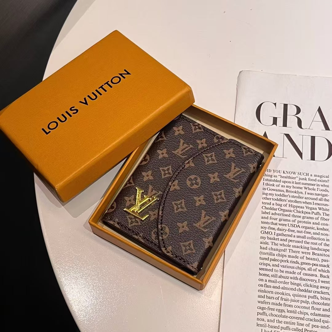 Luxury Lou & GG-Inspired Monogram Compact Wallet Collection
