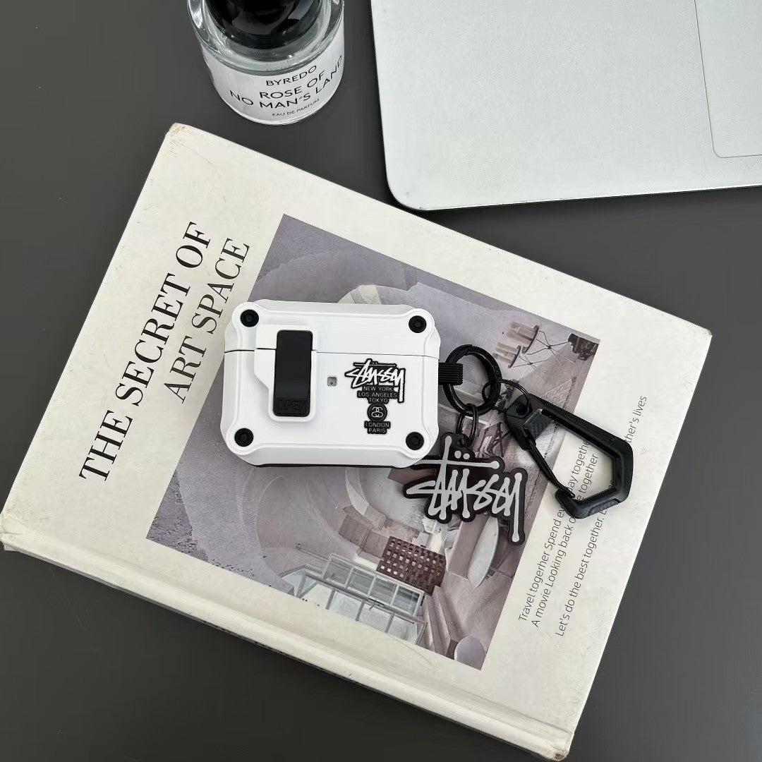Streetwear Inspired Rugged AirPods Case with Carabiner Clip
