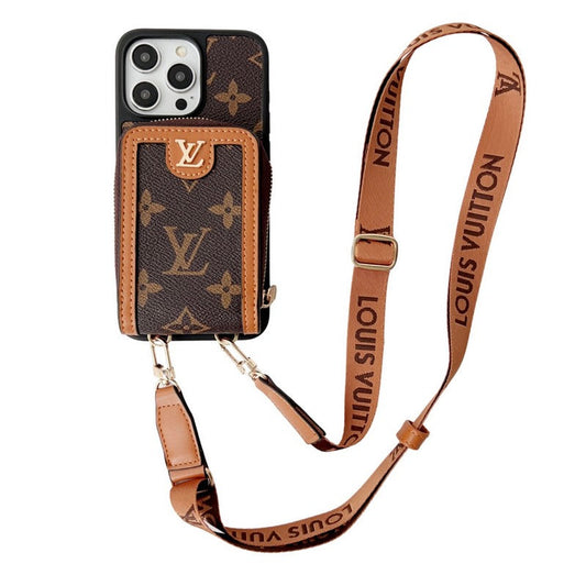 Lou GG Card Holder Chain iPhone Case