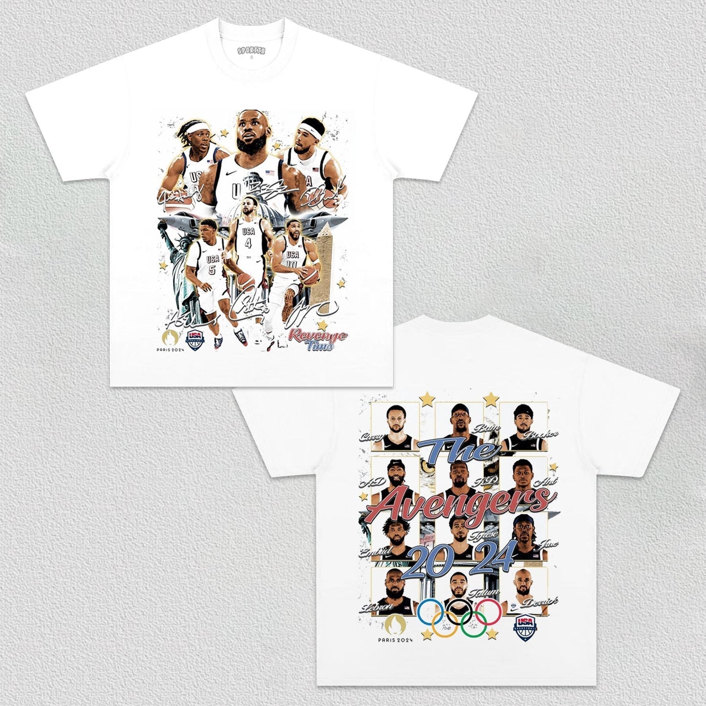 2024 USA BASKETALL TEE