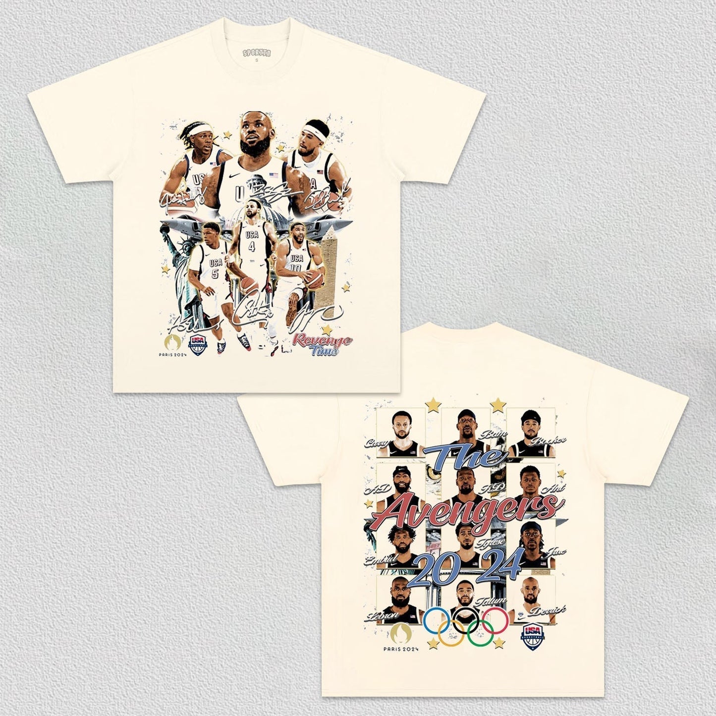 2024 USA BASKETALL TEE