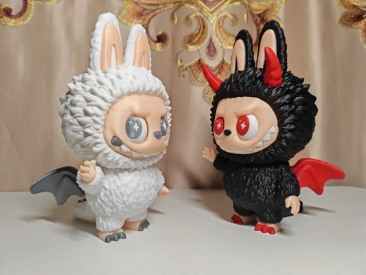 Labubu Archangel (Demon) Plush with Rotating Eyes – Poseable Soft Toy