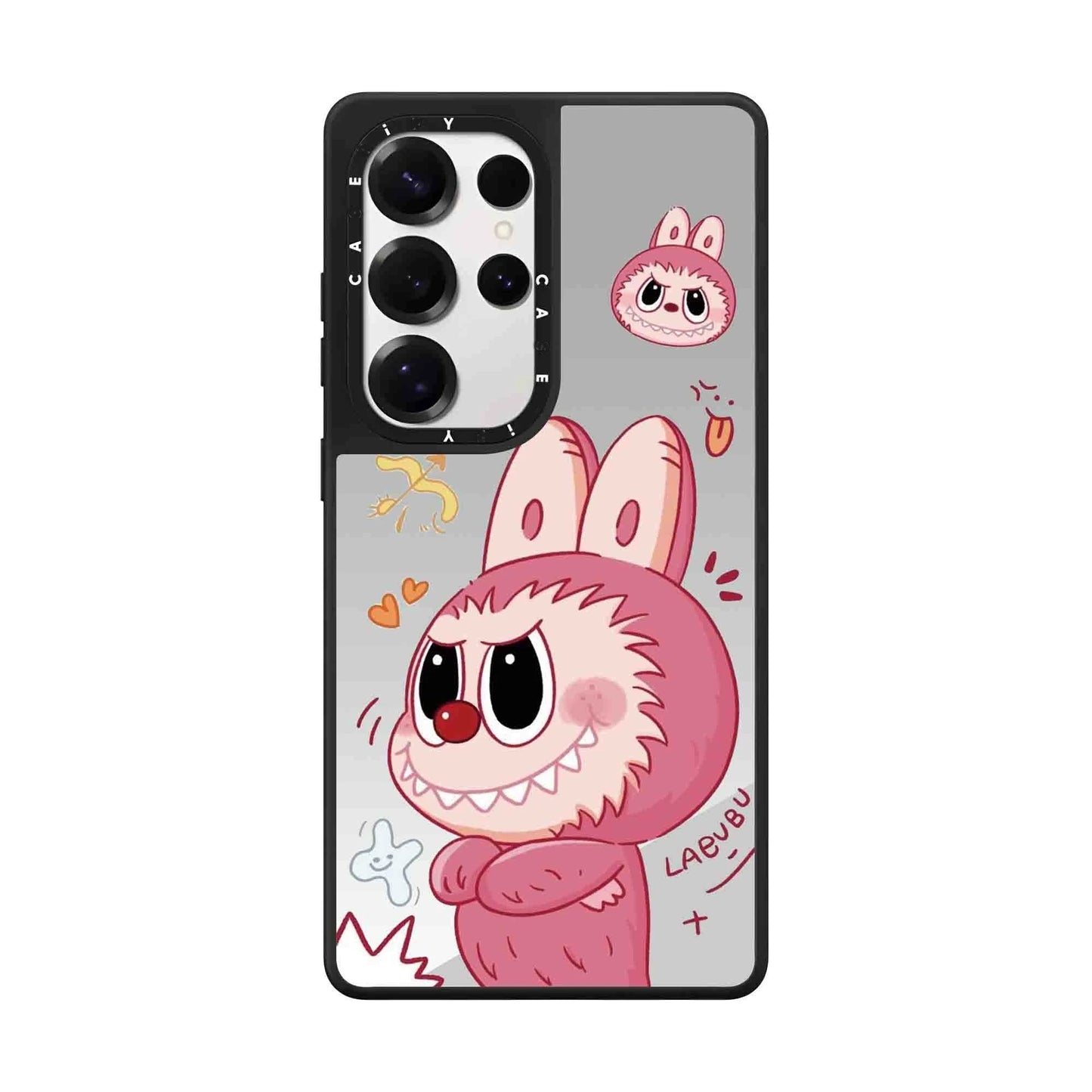 Cute Cartoon Labubu | Pink Labubu Mokoko - Phone Case Samsung Galaxy S25 S24 S23 Ultra