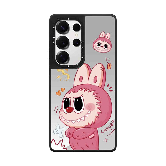Cute Cartoon Labubu | Pink Labubu Mokoko - Phone Case Samsung Galaxy S25 S24 S23 Ultra