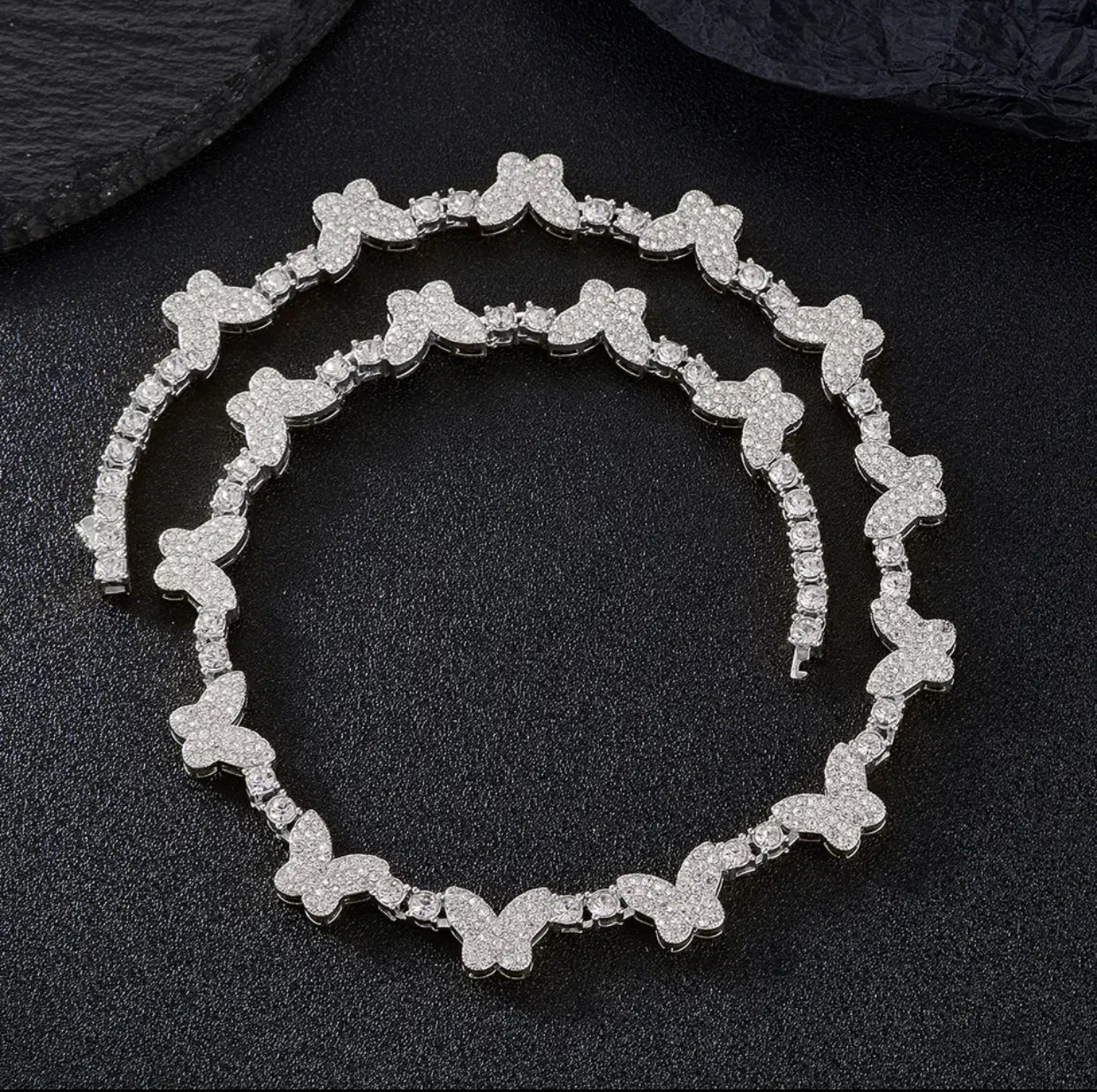 Rhinestone Butterfly chain