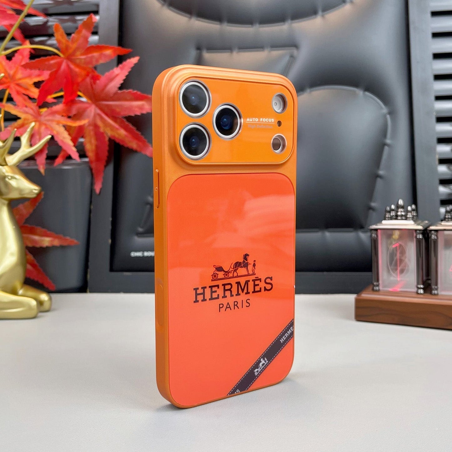 H Luxury Orange Series iPhone Case