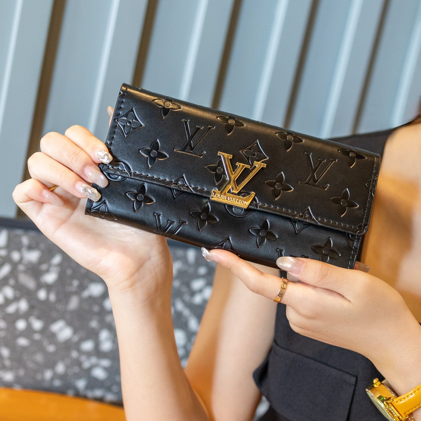 Classic Embossed Women's Luxury Handbag