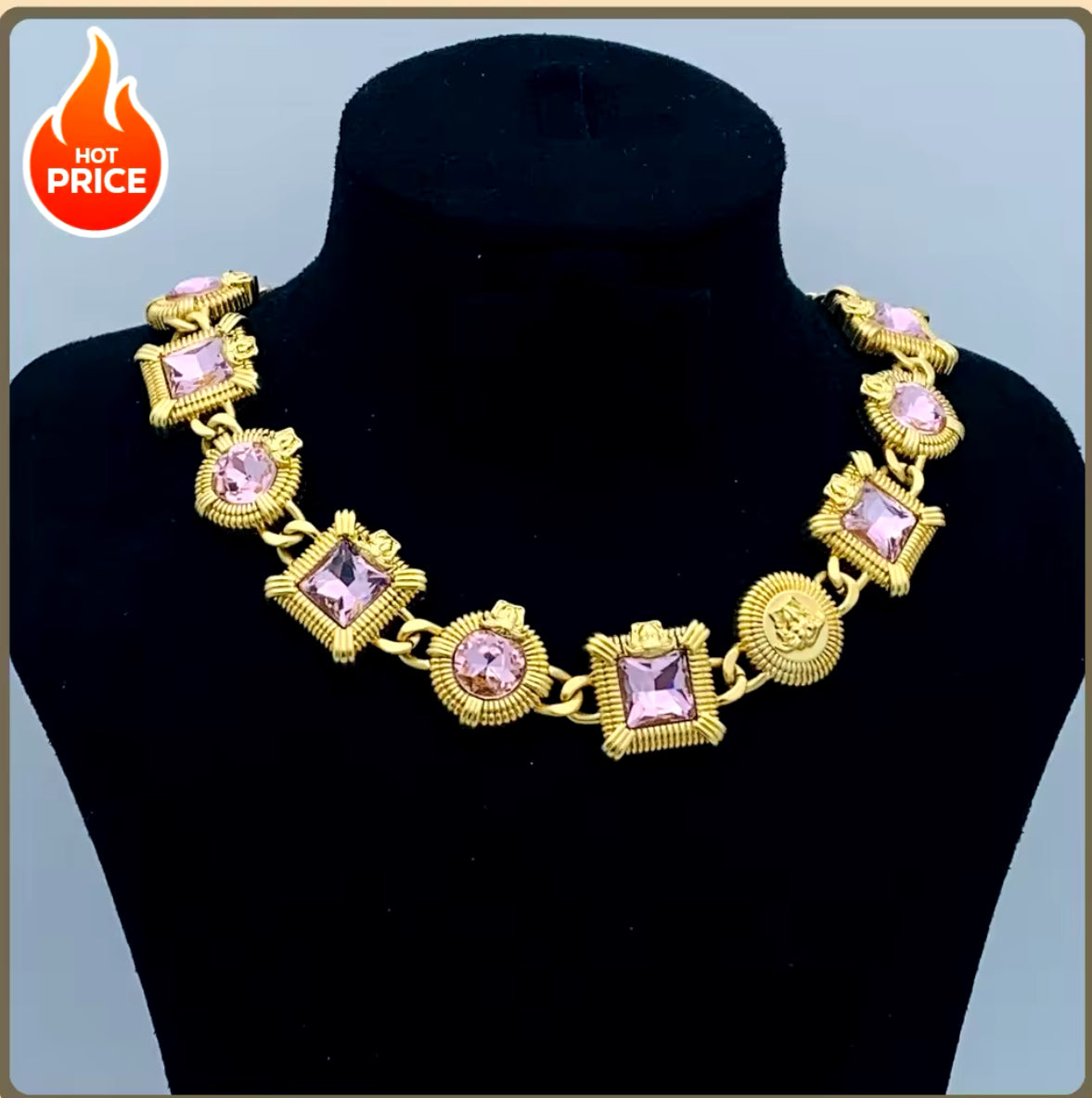 Luxury Designed Pink Diamonds choker