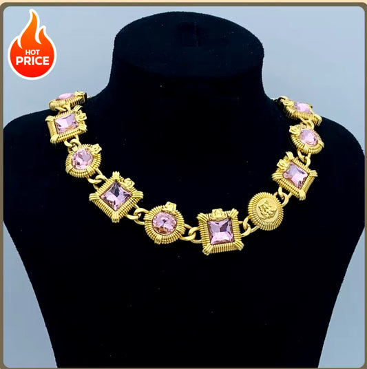 Luxury Designed Pink Diamonds choker