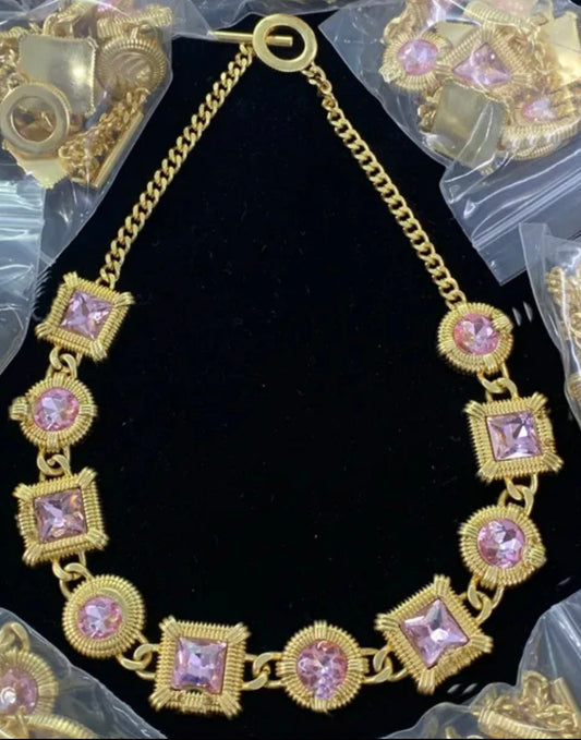 Luxury Designed Pink Diamonds choker