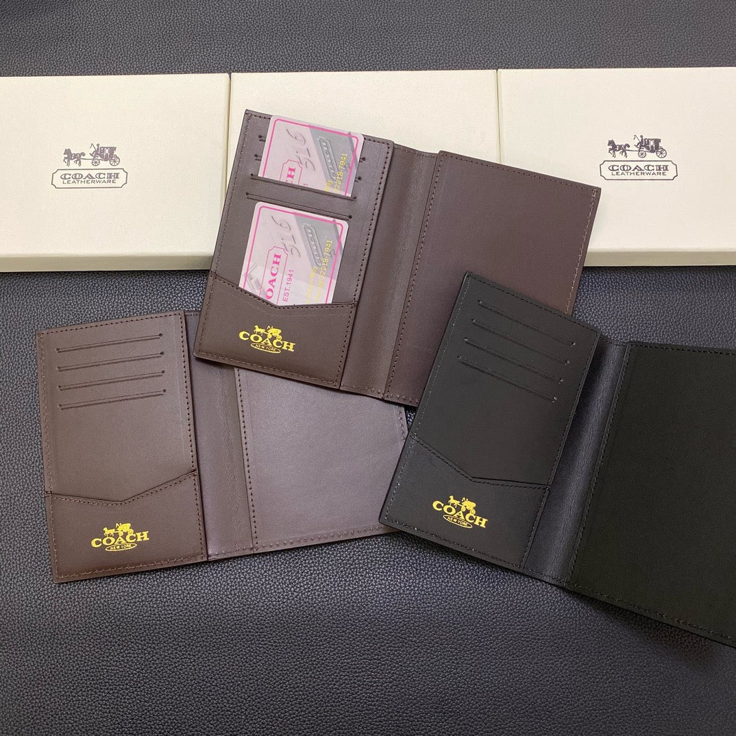 CO Classic Leather Passport Holder – Elegant Travel Organizer