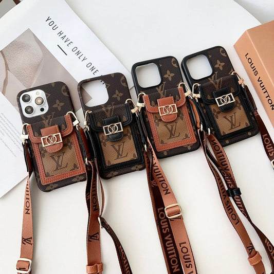 Lou Card Holder Crossbody iPhone Case