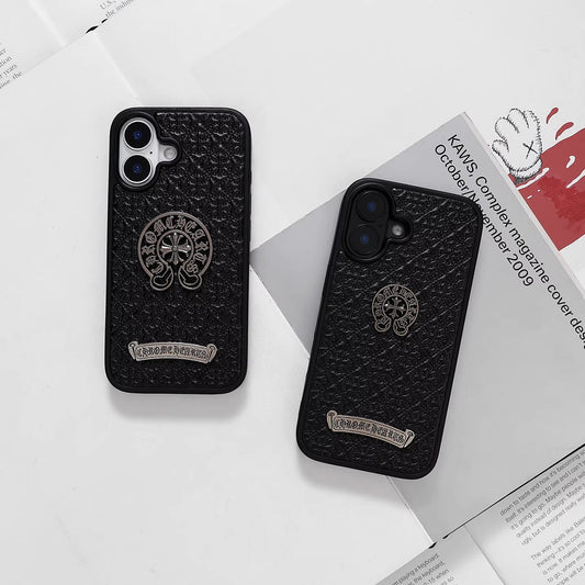 Streetwear Embossed Metal Emblem Case