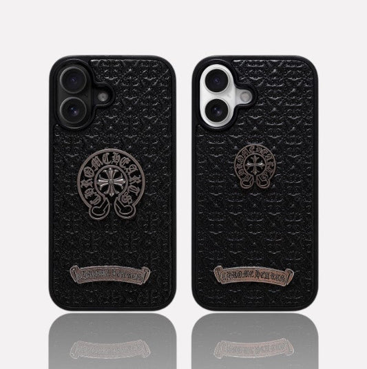 Streetwear Embossed Metal Emblem Case