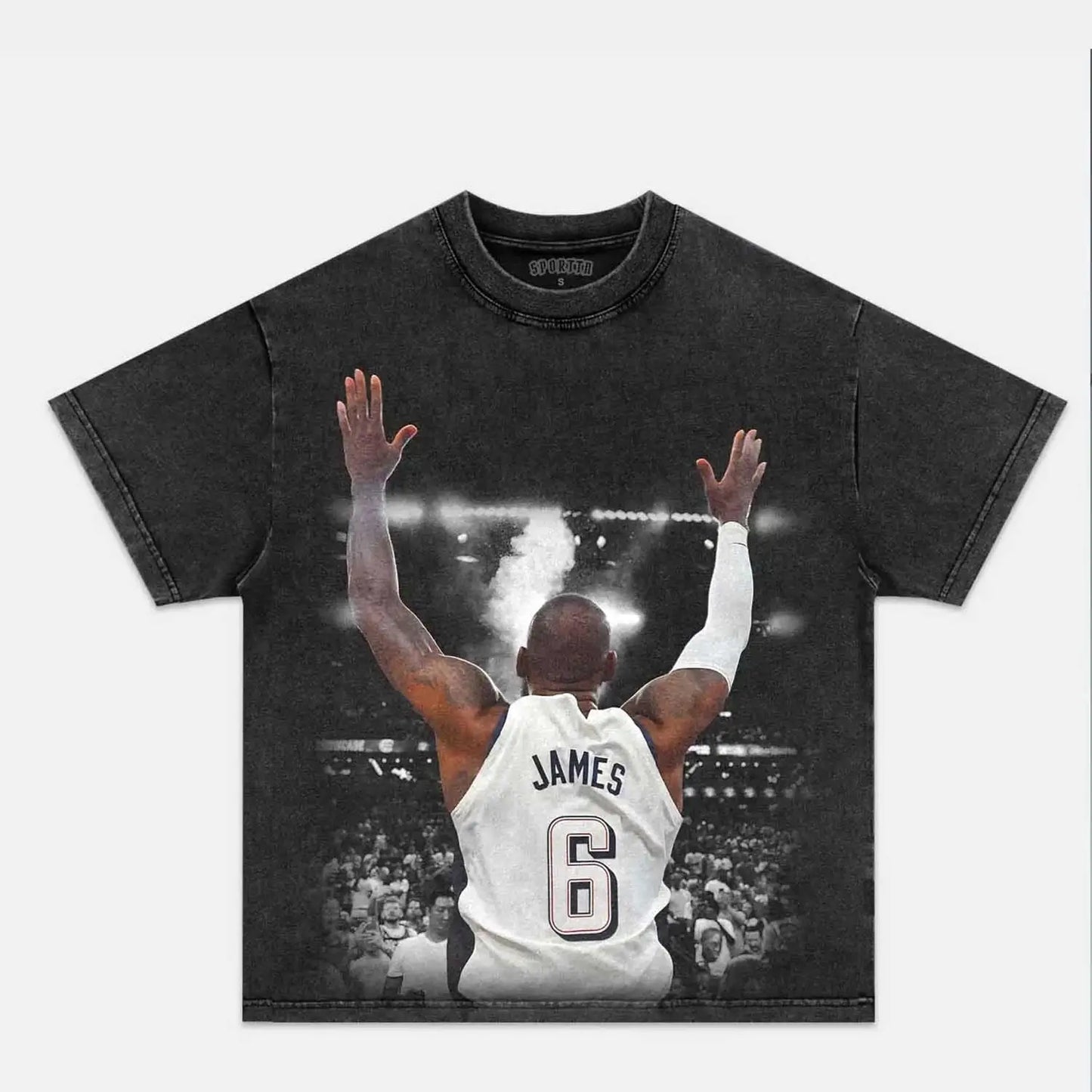 USA TEAM-LEBRON JAMES VINTAGE TEE