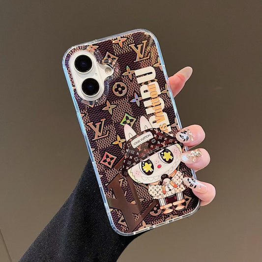 Luxury Labubu L & V iPhone Case – Cute Meets Class