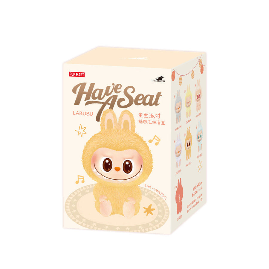 Pop Mart The Monsters Labubu Have a Seat Series - Vinyl Face Plush Pendant (Blind Box)