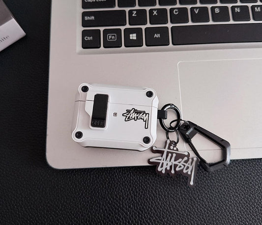 Logo Design  Rugged AirPods Case with Carabiner Clip