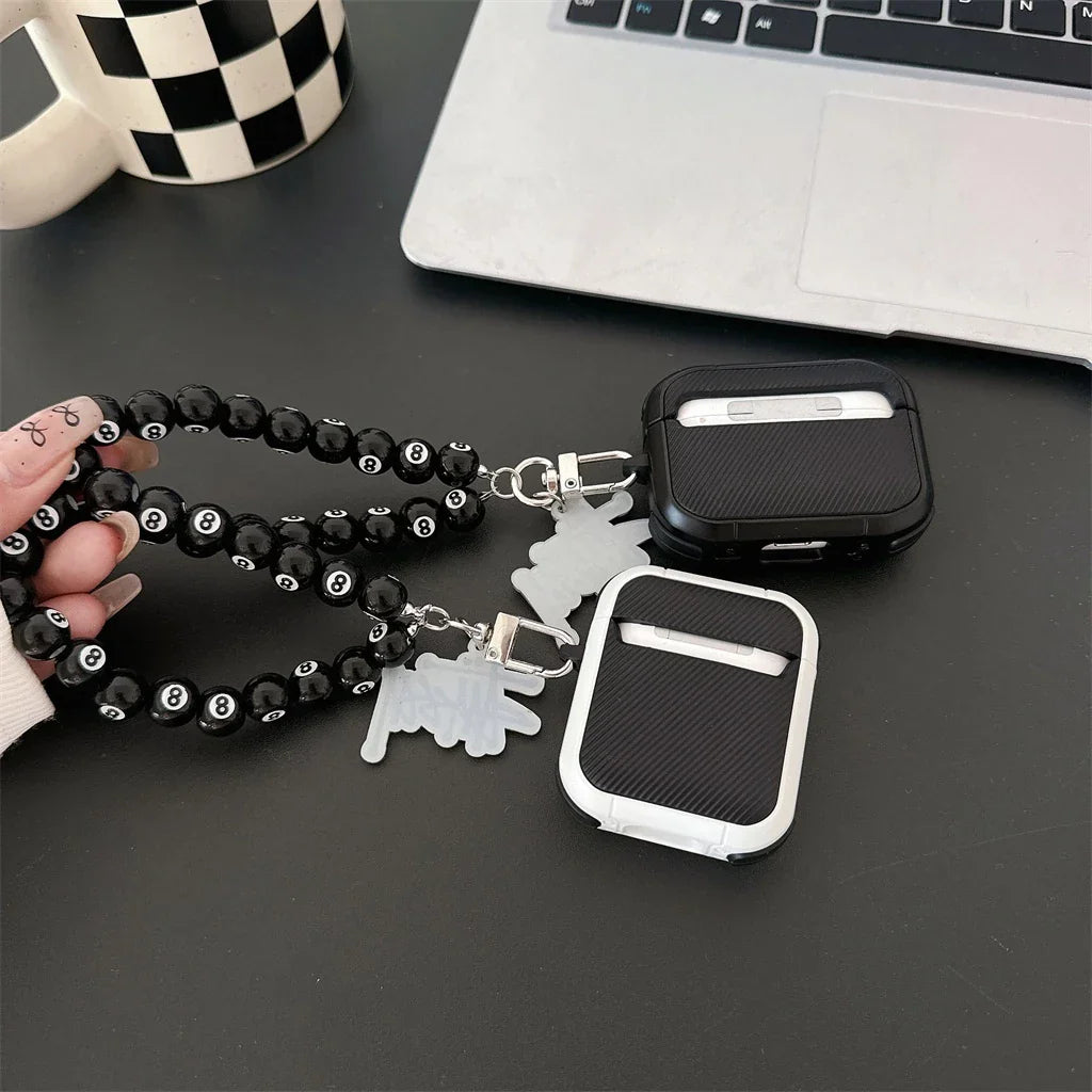 Streetwear Skateboard Eightball Charm AirPod Case