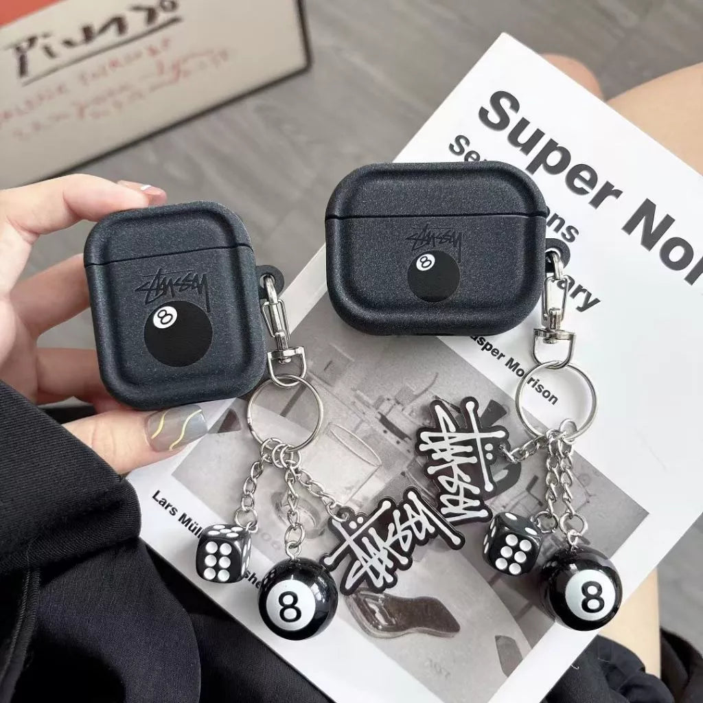 8-Ball AirPods Case with Keychain