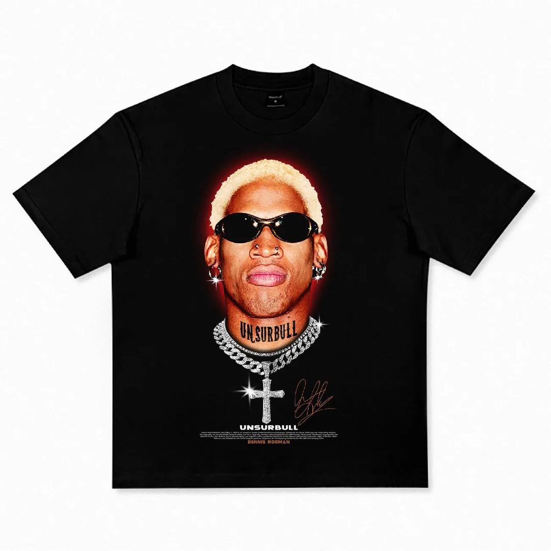 Dennis Rodman  New-TEE-FACE-NBA 2025