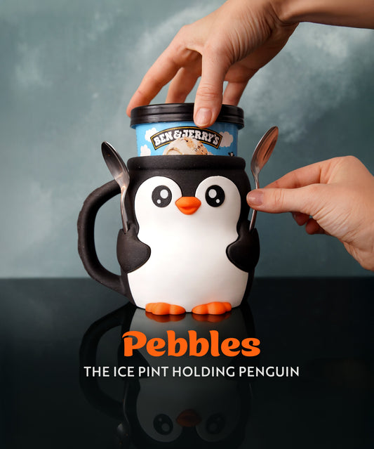 Pebbles, the Penguin Ice Pint Holder