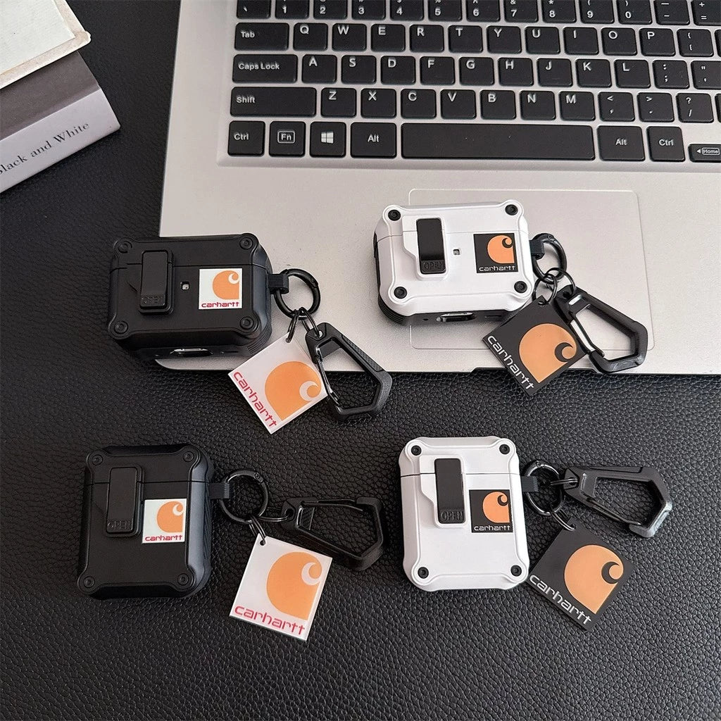 Rugged AirPods Case with Carabiner Clip