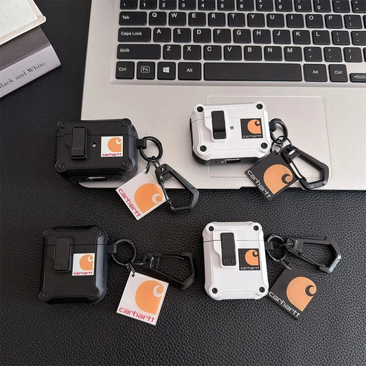 Rugged AirPods Case with Carabiner Clip