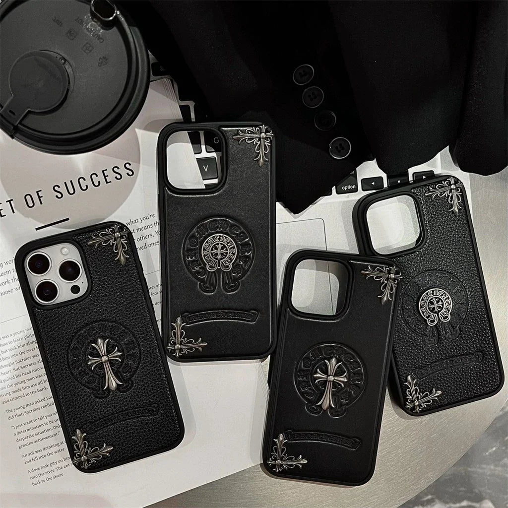 Black Embossed Emblem Case â€?Smooth or Textured Finish