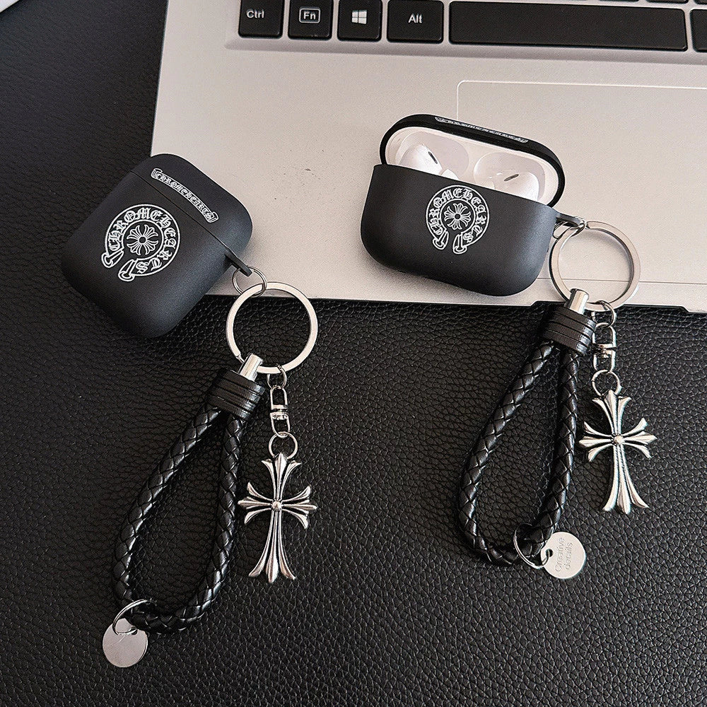 Gothic Cross AirPods Case with Charm