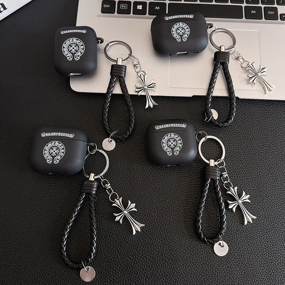 Gothic Cross AirPods Case with Charm