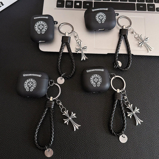Gothic Cross AirPods Case with Charm