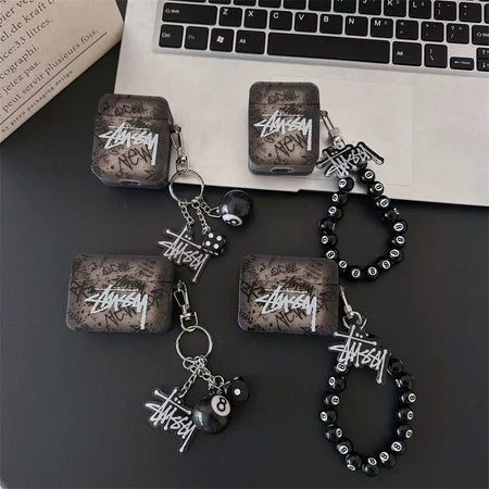 Black & White Charm Streetwear AirPod Case
