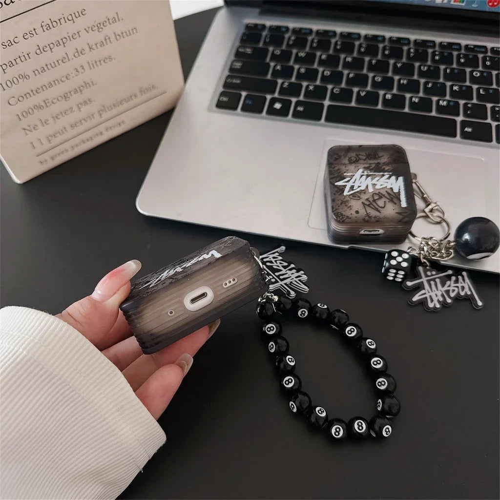 Black & White Charm Streetwear AirPod Case